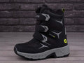 Buty zimowe dziecięce, ocieplane, czarne, Lotto Pincecreek Tex