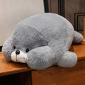 Lean Toys, foka, maskotka, szara, 29 cm