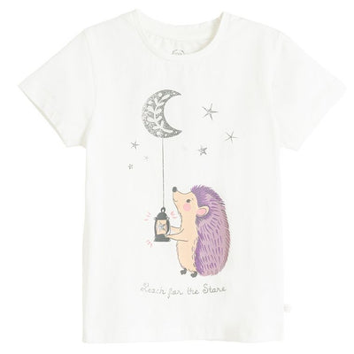 Cool Club, T-shirt dziewczęcy, biały