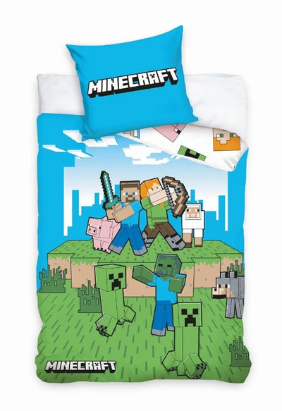 Minecraft, 2-częściowy komplet pościeli, 140x200 cm