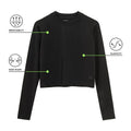 Dopasowana koszulka treningowa crop top NOWEAR
