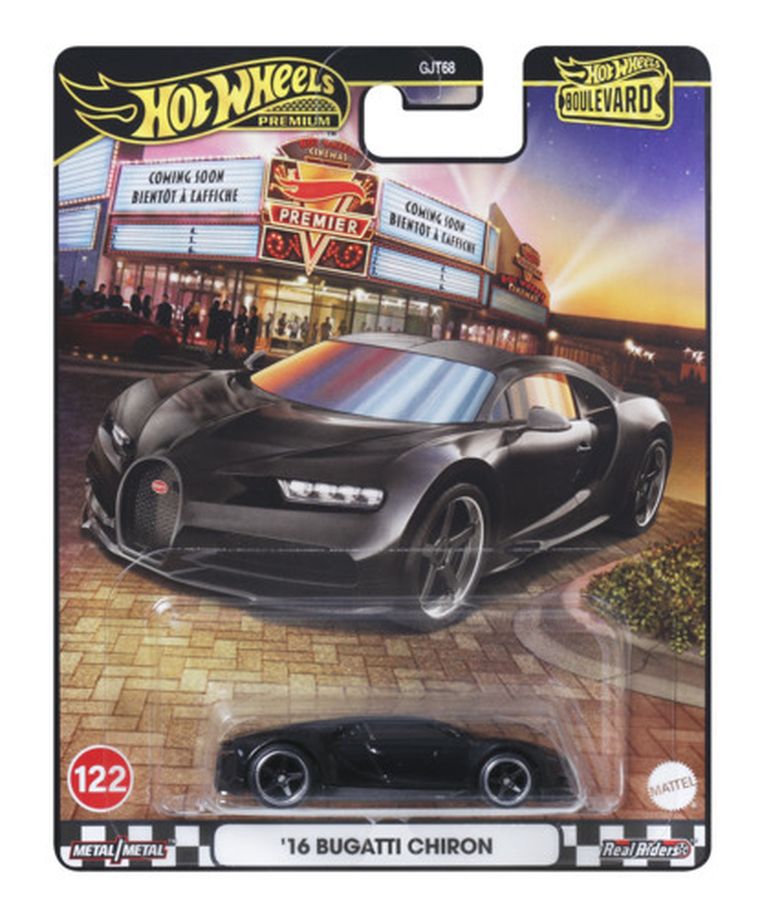 Hot Wheels, Boulevard, '16 Bugatti Chiron, pojazd, 1: 64, JBL30