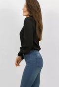 Jegginsy damskie, granatowe, Leggins Margherita, Gatta