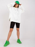Bluza damska z kapturem, ecru, Ex Moda