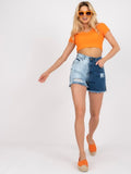 Szorty jeansowe damskie, denim, Rue Paris