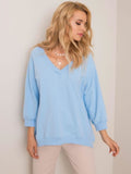 Bluza damska, niebieska, Rue Paris