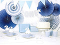 PartyDeco, dekoracje do muffinek 1st Birthday, srebrny, 6 szt.