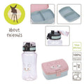Lassig, About Friends, Szynszyla, zestaw na lunch:  lunchbox + tritanowa butelka, 460 ml
