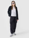 Kurtka softshell damska z kapturem, czarna, 4F