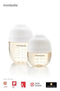 Mombella, butelka antykolkowa dla noworodka, PPSU, ivory, 210 ml