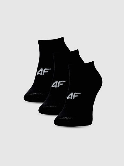 Skarpetki, unisex, czarne, zestaw, 3 szt., 4F