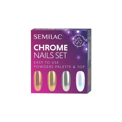 Semilac, Chrome Nails, zestaw prezentowy