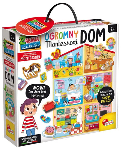 Lisciani, Montessori, ogromny dom, zestaw edukacyjny