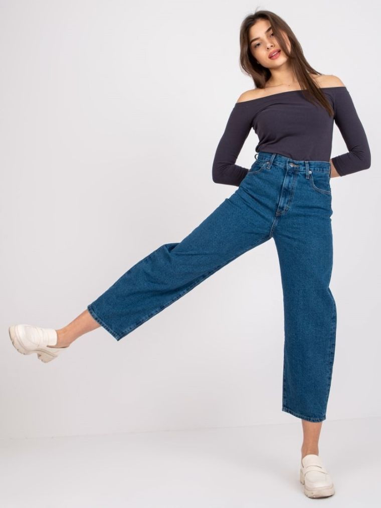 Spodnie jeansowe damskie, denim, Rue Paris