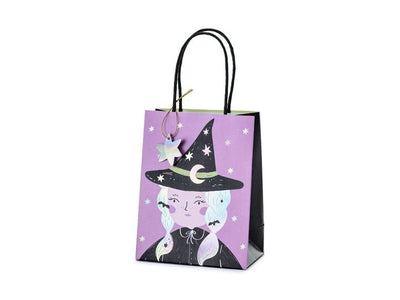 PartyDeco, torebka na prezenty Czarownica, mix, 8x14x18 cm, 1 szt.
