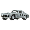 Hot Wheels, 50. rocznica, Mercedes-Benz 300 SL & '55 Mercedes-Benz Blaues Wunder, pojazdy transportowe Premium, skala 1: 64, HRV48