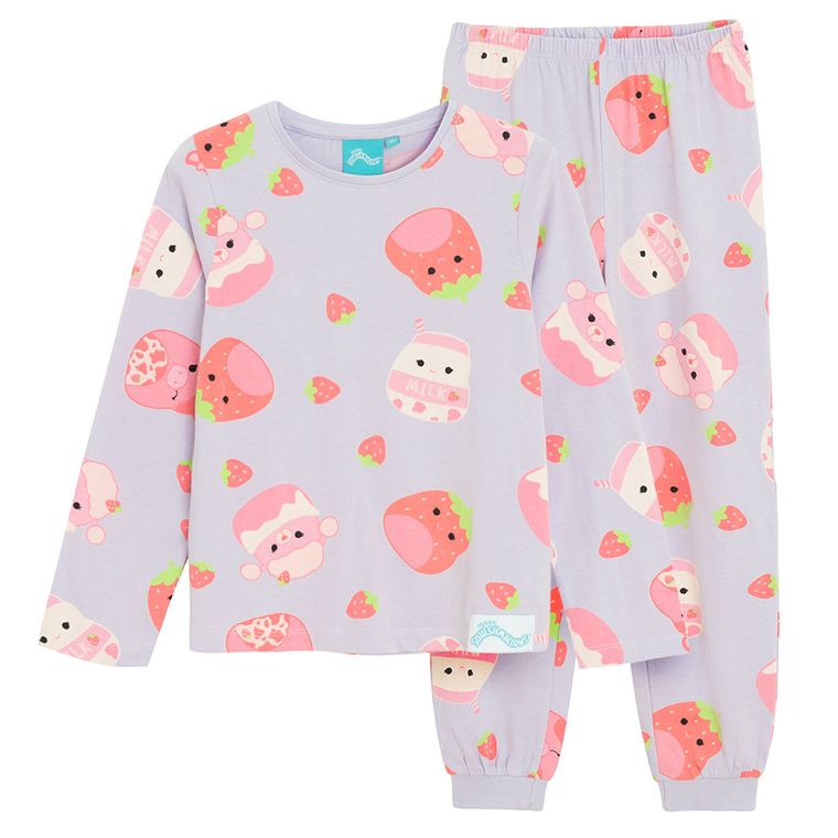 Cool Club, Piżama dziewczęca, fioletowa, Squishmallows
