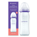 Lansinoh, NaturalWave, szklana butelka do karmienia ze smoczkiem, rozmiar M, 240 ml