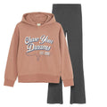 Cool Club, Komplet dziewczęcy, Bluza z kapturem, Legginsy, flare, prążkowane, mix