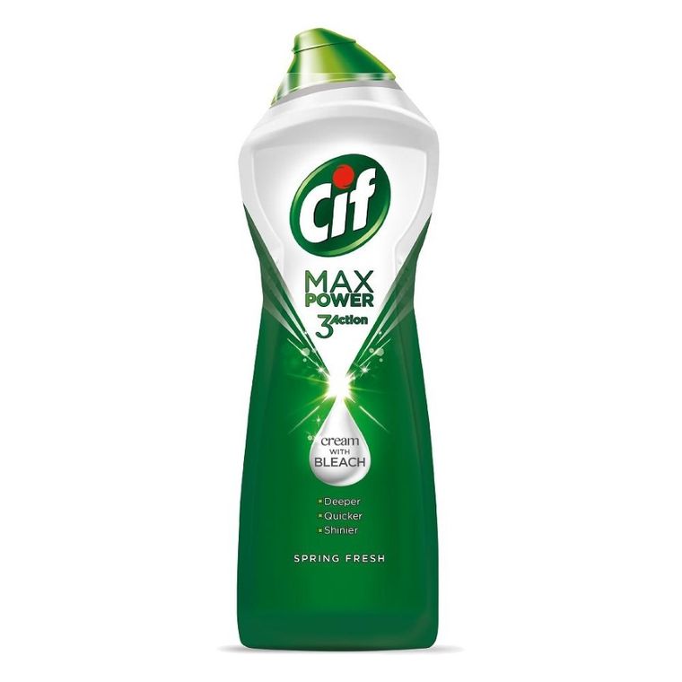 Cif, Max Power 3 Spring, Fresh Action, mleczko z wybielaczem do czyszczenia powierzchni, 1001g