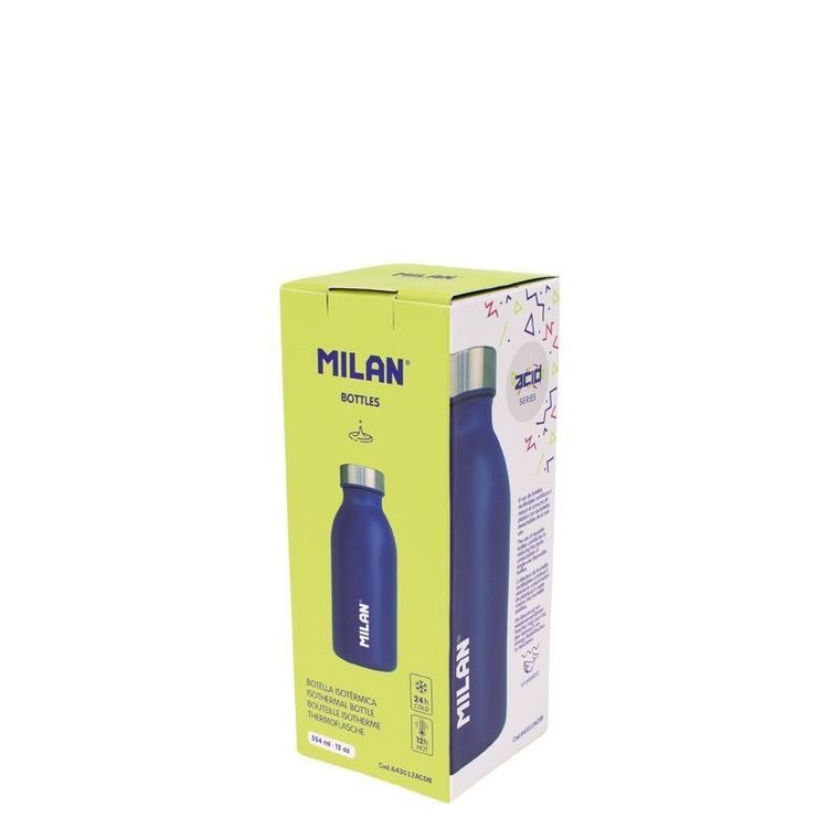 Milan, ACID, butelka termiczna, niebieska, 354 ml