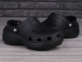 Klapki damskie na platformie, czarne, Crocs Classic Platform Clog