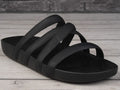 Klapki damskie, czarne, Crocs Splash Strappy