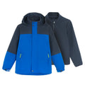 Cool Club, Wodoszczelna kurtka chłopięca z kapturem, 3w1, Kurtka softshell, niebieska