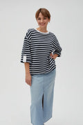 Bluza damska, granatowa, Moodo