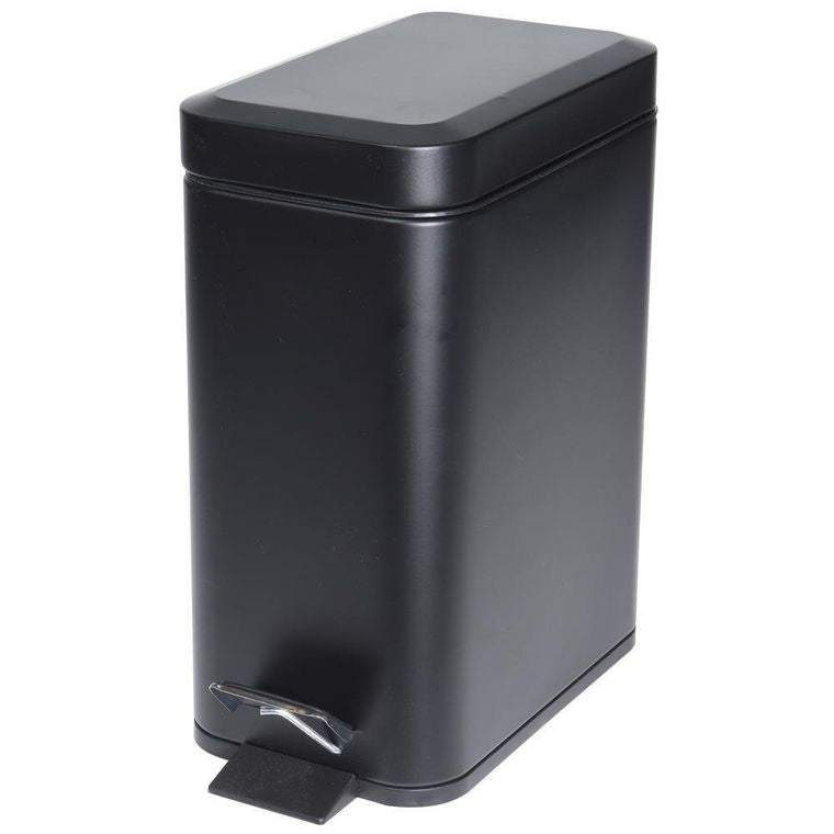 Storage Solutions, kosz na odpady, metalowy czarny, 5l