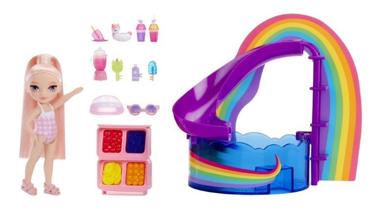 Rainbow High, Littles, Pool Day, Blush, lalka modowa