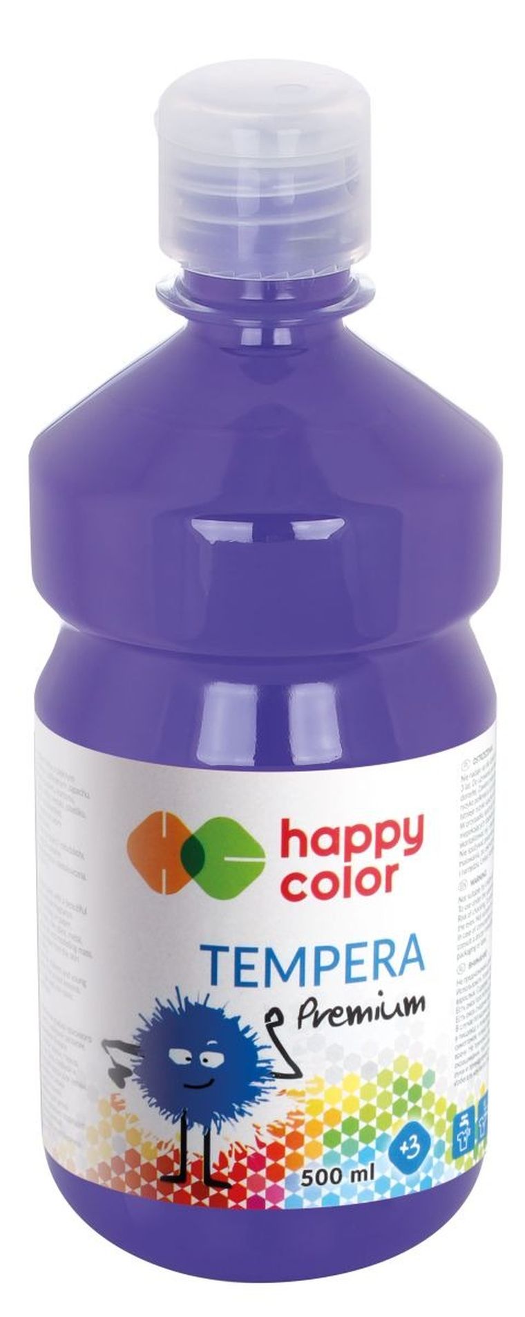 Happy Color, farba tempera, premium, fioletowy, 500 ml