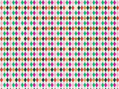 PartyDeco, papier do pakowania, Romby, 70x200 cm