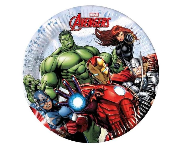 GoDan, The Avengers, talerzyki papierowe, 20 cm, 8 cm