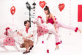 PartyDeco, balon foliowy Pudel, 119x108 cm, mix, 1 szt.