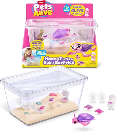 Pets Alive, Mama Turtle & Baby Surprise, mama żółw i małe żółwiki, zabawka interaktywna