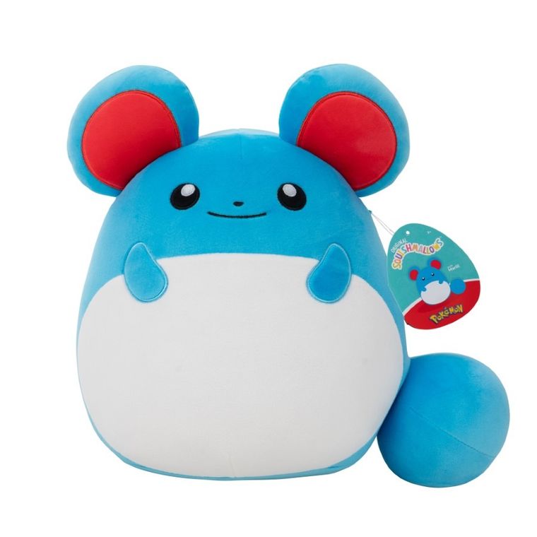 Squishmallows, Pokemon, Marill, maskotka, 25 cm