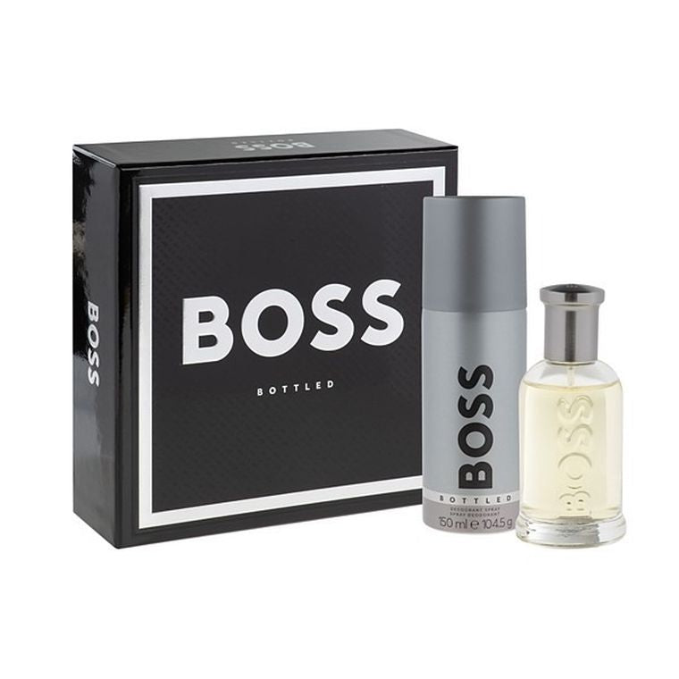 Hugo Boss, Bottled, zestaw:  woda toaletowa, 50 ml + dezodorant w sprayu, 150 ml
