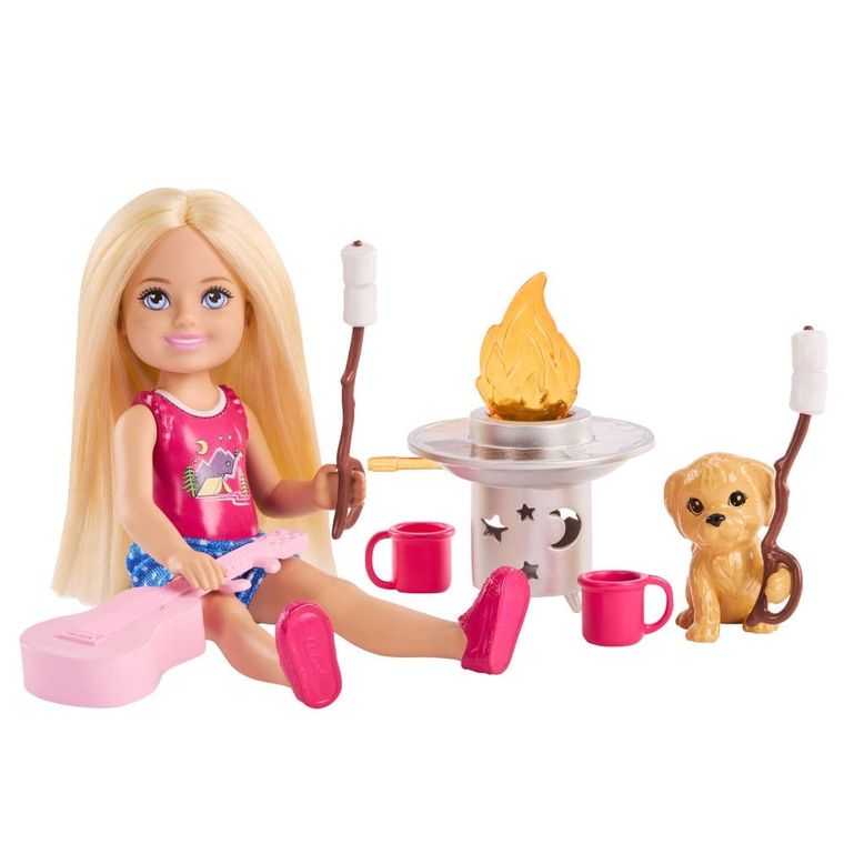 Barbie, Biwakowa przygoda, lalka Chelsea i akcesoria