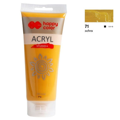 Happy Color, Studio, farba akrylowa, 200 ml, ochra