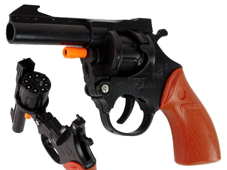 Lean Toys, pistolet na kapiszony, czarny