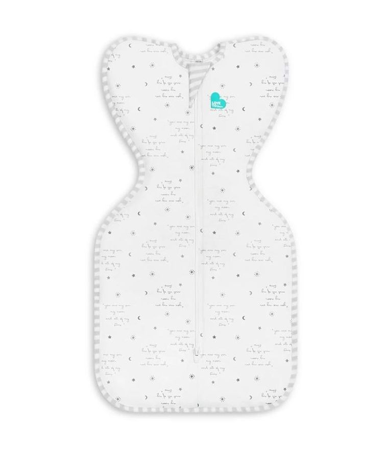 Love to Dream, Swaddle Up Original, otulacz, etap 1, 0.2 TOG, kosmos i napisy, rozmiar S