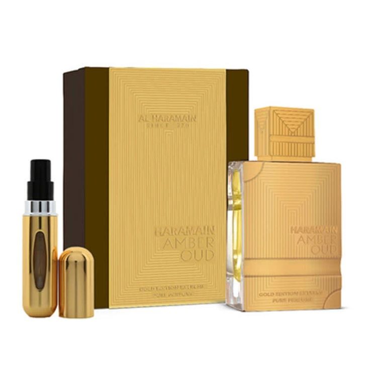 Al Haramain, Amber Oud Gold Edition Extreme, zestaw:  woda perfumowana, spray, 200 ml +, woda perfumowana, spray, 10 ml