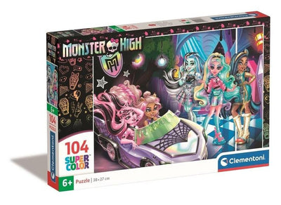 Clementoni, Super Color, Monster High, puzzle, 104 elementy