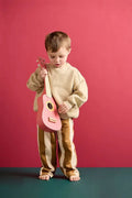 Kid's Concept, gitara drewniana, flower pink