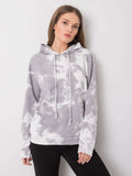 Bluza damska z kapturem, szara, Rue Paris
