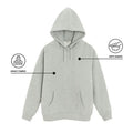 Szara bluza oversize z kapturem NOWEAR