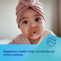 Canpol babies, smoczek silikonowy, symetryczny, orange, 0-6m