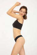 Majtki stringi damskie, czarne, String Ultra Comfort, Gatta