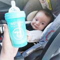 Twistshake, butelka antykolkowa, 180 ml, pastelowa niebieska